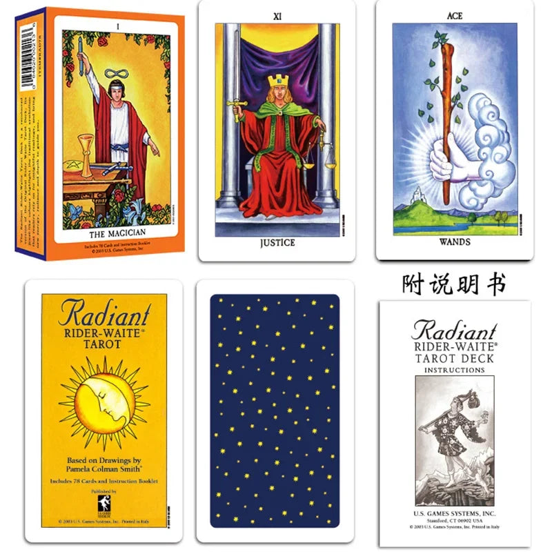 Tarot Series  Divination Cards Game 12*7cm Paper Cards Chinese/English Version Family/Friends Party Game