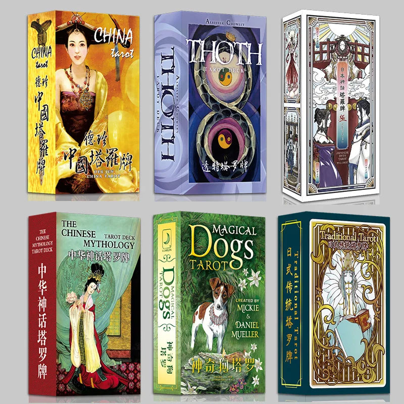 Tarot Series  Divination Cards Game 12*7cm Paper Cards Chinese/English Version Family/Friends Party Game
