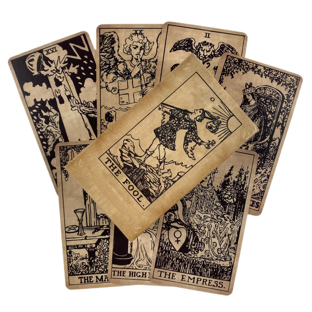 Pink Rider Tarot Cards Game for Beginners Divination Deck English Versions Edition Oracle Board Playing Table Game For Party