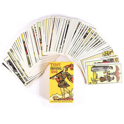 HOT Tarot Original 1909 Deck Cards English Classic 1909 Tarot 78 Card Popular Deck Card Game Board PDF Guidebook