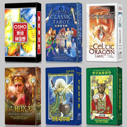 Tarot Series  Divination Cards Game 12*7cm Paper Cards Chinese/English Version Family/Friends Party Game